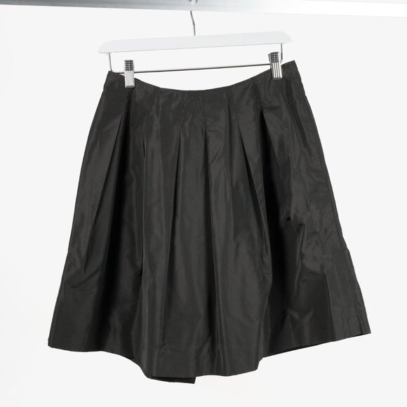 Miu Miu Green Nylon Pleated Skirt - Picture 2 of 7
